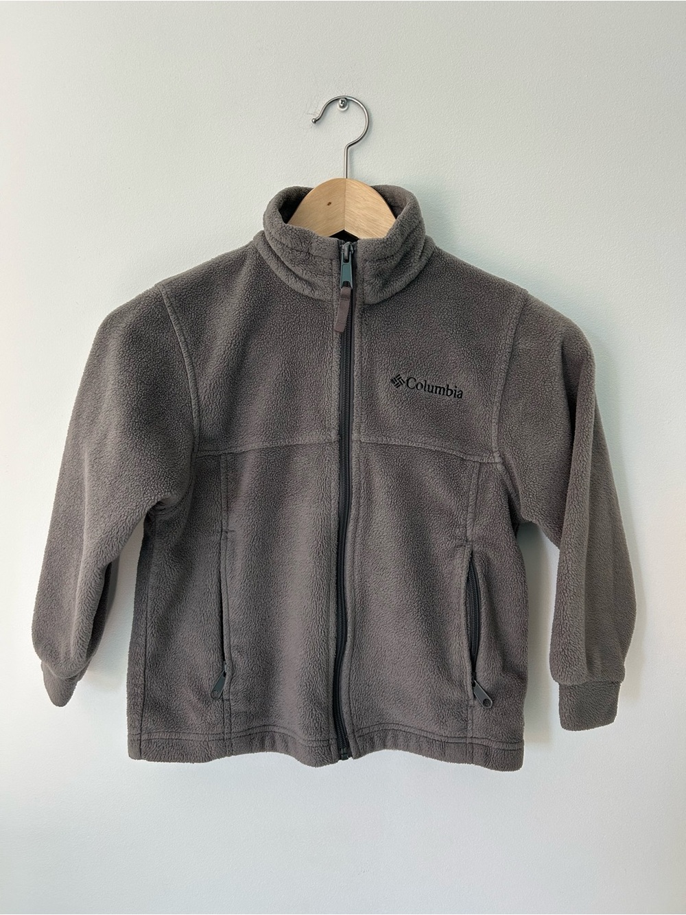 Columbia Kids Gray Full-Zip Fleece Jacket